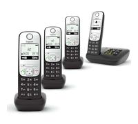 Gigaset A690A Quad Easy to use Cordless DECT Home Telephone with Answering Machine