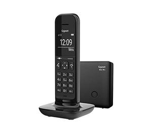 Gigaset CL394 A - Landline Phone with an Answering Machine to Connect Cordless at Home - Modern Design, Audio Quality, Deep Black [UK Version]