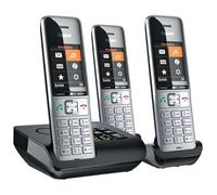 Gigaset COMFORT 500A Trio Téléphone analog/dect Identification de l'appelant Noir, Argent