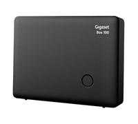 Gigaset DECT Base Station Box 100 for Your Own Communication System with Gigaset Handsets - Base Supports 6 Handsets for Analogue Telephone Connection in Black [German Version]