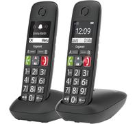 Gigaset E290 Duo Analogue Telephone Terminal Caller ID Black E290 Duo, Black, 5.08 cm (2'), Nickel-Metal Hydride (NiMH), AAA, 10 h, 200 h