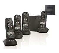 Gigaset E630A - Robust Cordless Phone with Answering Machine - Water-Resistant, Dust-Protected, black