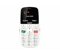Gigaset GL390 White GSM Mobile Phone for Seniors with SOS Emergency Call Button, Large 2.2 Inch Colour Display, Easy to Use Large Single Buttons, Hearing Aid Compatible, Compact Mobile Phone
