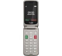 Gigaset GL595 Flip Mobile Phone - Easy Operation for Seniors, Large Buttons & SOS Emergency Button - Dust & Splash Proof IP44 Protection Class - No Contract - 2.8 Inch TFT Colour Display, Titanium