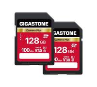 Gigastone 128GB 2-Pack SD Card UHS-I U1 Class 10 SDXC Memory Card Full HD Video for Canon Nikon Sony Panasonic Digital Camera, Full Size SD Card