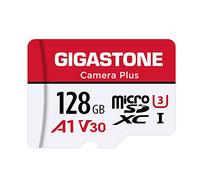 Gigastone 128GB Camera Plus Series Memory Card, Read Speed up to 100MB/s. Ideal for Full HD Video Gopro Drone Android Camera, A1 Micro SDXC Card with Mini Case and SD Adapter.