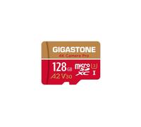 Gigastone 128GB microSD Card with SD Adapter & Mini Case - V30 A2 UHS-I, 4K UHD Recording, 100/50MB/s Read-Write, GoPro & Dashcam Compatible