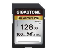 Gigastone 128GB SDXC Memory Card 4K Pro Series Camera Transfer Speed Up to 100MB/s Compatible with Canon Nikon Sony Camcorder, A1 V30 UHS-I Class 10 for 4K UHD Video
