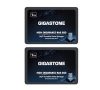 Gigastone 1TB NAS SSD Drive (2-Pack) 24/7 Durable TLC High Endurance RAID Data Storage Network Attached Storage 2.5" SATA Internal Solid State Hard Drives
