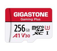 GIGASTONE 256GB Gaming Plus Series Memory Card Speed Up to 100MB/s for Nintendo-Switch 1, Game Console, 4K Video A1 V30 U3 MicroSDXC with SD Adapter