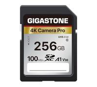 Gigastone 256GB SDXC Memory Card 4K Pro Series Camera Transfer Speed Up to 100MB/s Compatible with Canon Nikon Sony Camcorder, A1 V30 UHS-I Class 10 for 4K UHD Video