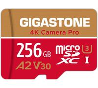 GIGASTONE [5-Yrs Free Data Recovery 256GB Micro SD Card, 4K Camera Pro, A2 V30 f
