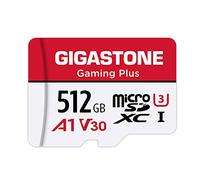GIGASTONE 512GB Micro SD Card with SD Adapter + Mini-case, Gaming Plus, Nintendo-Switch 1 Compatible, High Speed 100MB/s, 4K Video Recording, Micro SDXC UHS-I, A1 Run App, Class 10