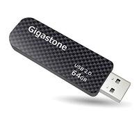 GIGASTONE 64GB V30 USB 2.0 Flash Drive, Retractable Sliding Design Pen Drive, Carbon Fiber Style Thumb Drive, Reliable Performance & Durable