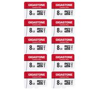 GIGASTONE 8GB 10-Pack Micro SD Card, Camera Plus, Nintendo Switch Compatible, High Speed 90MB/s, Full HD Video Recording, Micro SDHC UHS-I A1 Class 10