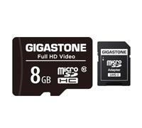 Gigastone 8GB Micro SD Card, FHD Video, Surveillance Security Cam Action Camera Drone Professional, 80MB/s Micro SDHC Class 10