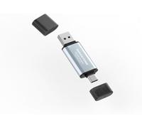 Gigastone Duo Go USB C 1TB Dual External Portable SSD 500MB/s Glossy Surface, Supports Apple 4K 60fps ProRes HDR Video Recording USB3.2 Gen 2 for iPhone 16 PS5 Mac iPad Laptop Android