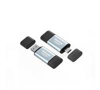 Gigastone Duo Go USB-A+C 512GB (2 Pack) Dual External Portable SSD 500MB/s Glossy Surface, Supports Apple 4K 60fps ProRes HDR Video Recording USB3.2 Gen 2 for iPhone 16 PS5 Mac iPad Laptop Android