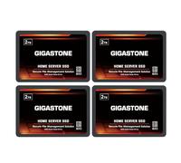 Gigastone Home Server SSD 2TB NAS SSD Drive Cache (4-Pack) 24/7 Durable TLC High Endurance Personal Cloud Data Sync Network Attached Storage RAID 3D NAND 2.5" SATA Internal Solid State Hard Drives