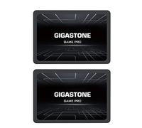 Gigastone SATA SSD 128GB (2-Pack) 2.5 inch SSD 510MB/s upgrade Laptop PC Memory and Storage PS4 HDD Replacement 2.5" Internal Solid State Hard Drives SATA III SLC Cache 3D NAND Game Pro Performance