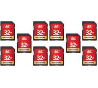 GIGASTONE SD Card 32GB 10-Pack, High-Speed 32GB SD Card Full HD Video Memory Card, Compatible with Canon Nikon Sony Pentax Kodak Olympus Panasonic Digital Camera, UHS-I SDHC U1 Class 10