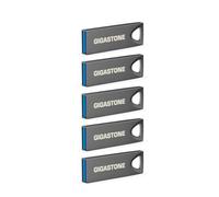 【GIGASTONE】Z70 128 GB 5 Pack USB 3.2 Gen1, USB Flash Drives, Reliable for PC and Mac, Waterproof Metal, Mini and Robust, USB 2.0 / USB 3.0 / USB 3.1 Interface Compatible