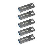 【GIGASTONE】Z70 64 GB 5 Pack USB 3.2 Gen1, USB Flash Drives, Reliable for PC and Mac, Waterproof Metal, Mini and Robust, USB 2.0 / USB 3.0 / USB 3.1 Interface Compatible