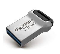 【GIGASTONE】Z90 256GB USB 3.2 Gen 1 Flash Drive, Mini Fit Metal Waterproof Compact Pen Drive, Reliable Performance Thumb Drive, USB 2.0/3.0/3.1 Interface Compatible