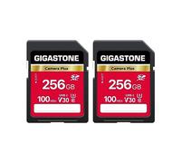 GIGATSONE 256GB 2-Pack SD Card, Camera Plus, V30 SDXC Memory Card High Speed UHD Video Compatible with Canon Nikon Sony Pentax Kodak Olympus Panasonic Digital Camera, with 2 Mini case