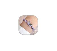 GIGB PBDK Always Believe In Yourself Butterfly Bracelet for Women,Adjustable Handmade Braided Rope Bracelet Cute Colourful Butterfly Bracelet Charm Jewelry Gift, L, 绳子, crystal