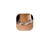GIGB PBDK Chunky Gold Choker Necklace for Women Irregular Melting Liquid Necklace Minimalistic Pleated Lava Statement Necklace Fashion Birthday Jewelry Gifts, L, Metal, No Gemstone