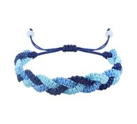 GIGB PBDK Colorful Woven Rope Boho Handmade Bracele Macaron Splicing Color Adjustable Stackable Bracelet Fashion Lucky Birthday Friendship Couple Jewelry Gift, L, Alloy Steel, no gemstone