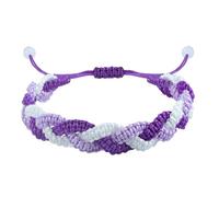 GIGB PBDK Colorful Woven Rope Boho Handmade Bracele Macaron Splicing Color Adjustable Stackable Bracelet Fashion Lucky Birthday Friendship Couple Jewelry Gift, L, Alloy Steel, no gemstone
