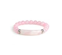 GIGB PBDK Good Luck Energy Chakra Stone Beaded Bracelet for Women,Simple Purple Quartz Natural Crystal Jewelry Accessories,Link Stretchable Bracelet Gifts, L, Alloy, no gemstone