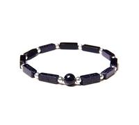 GIGB PBDK Natural Crystal Bracelets Minimalist Charming Amethyst Square Beaded Bangles Aesthetic Valentine's Day Jewelry Gift for Women, L, Stone, natural stone