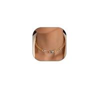 GIGB PBDK Punk Cuban Link Snake Choker for Women Gold Chunky Adjustable Rhinestone Snake Necklace Personalized Cobra Animal Choker Halloween Jewelry Accessories, L, Metal, No Gemstone