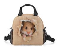 GIGEN Cute Hamster Portable Insulated Lunch Bag Foldable Tote Lunchbox for Men Women Adult Outdoor Office Business Travel