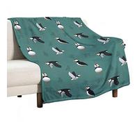 GIGEN Puffin Seabird Blanket Cozy Soft Fluffy Outdoor Indoor Anti-Pilling Flannel Fleece Throw Blankets