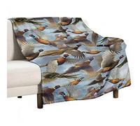 GIGEN Wild Pheasants Animal Migration Blanket Cozy Soft Fluffy Outdoor Indoor Anti-Pilling Flannel Fleece Throw Blankets