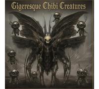 Gigeresque Chibi Creatures: Scavengers of the Post-Apocalyptic Wasteland: A Premium Creepy Cute Dark Fantasy Art Portfolio and Sci-Fi Monster Collection