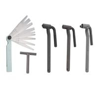 Giggelling Universal Motorcycle Engine Valve Adjustment Tool Valve Screw Wrench 8mm 9mm 10mm T Type Spanner 0.1-2mm Feeler Gauge