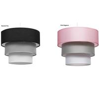 Giggi 3-Tier Fabric 30Cm Easy-Fit Ceiling Light Shade/lamp Shade For Table Lamps, Floor Lamps, Living Room, Bedroom