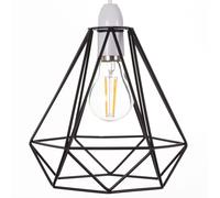 Giggi Black Ceiling Light Wire Basket Metal Basket Pendant Lighting Ceiling Light Shade, Ceiling Fitting Light & Industrial Style Light for Indoor Pe