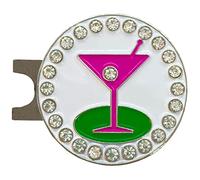 Giggle Golf Bling “Social Hour” Ball Marker Collection - Fun Golf Accessories for Women | Sparkly Gift for Golf Lovers | 19th Hole Vibes & Friends on the Green (19th Hole)