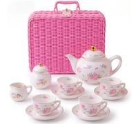 Giggle & Honey® Floral Porcelain Tea Set for Girls