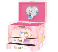 Giggle & Honey Musical Ballerina Jewellery Box for Girls - Childrens Music Box, Ballerina Gifts for Girls, 17.1 x 13.3 x 15.2 cm