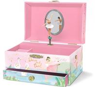 Giggle & Honey Musical Ballerina Jewellery Box for Girls - Kids Dancing Ballerina Music Box with Mirror, Ballet Gifts for Little Girls, Jewellery Boxes, Childrens Birthday Gift, Ages 3-10