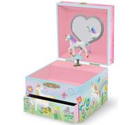 Giggle & Honey Musical Unicorn Jewellery Box for Girls - Kids Dancing Unicorn Music Box with Mirror, Unicorn Gifts for Little Girls, Jewellery Boxes, Childrens Birthday Gift, Ages 3-10