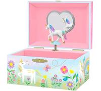 Giggle & Honey® Musical Unicorn Jewellery Box for Girls | Kids Music Box with Mirror and Spinning Unicorn, Unicorn Gifts for Girls, Birthday or Christmas Gift for 4 Year Old Girls