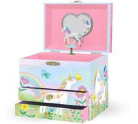 Giggle & Honey Musical Unicorn Jewellery Box for Girls - Kids Music Box with Spinning Unicorn, Unicorn Birthday Gifts for Little Girls, Jewellery Boxes, 17.1 x 13.3 x 15.2 cm - Ages 3-10